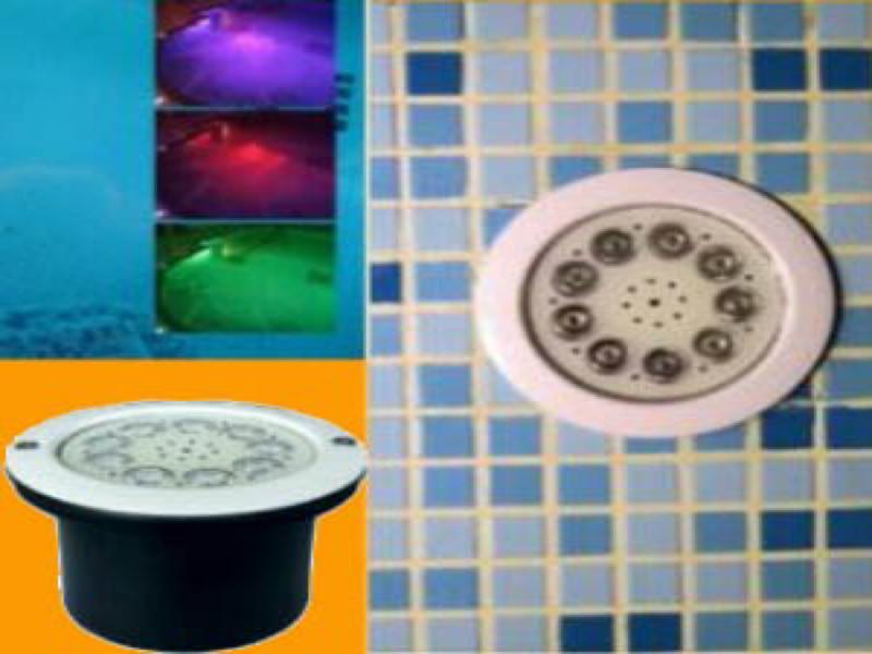 چراغ استخری توکار ۹ وات مولتی کالر rgb