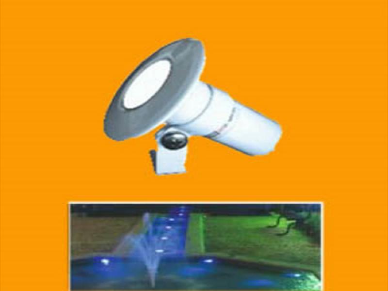 پروژکتور پایه دار ضد آب ۲ وات تک رنگ