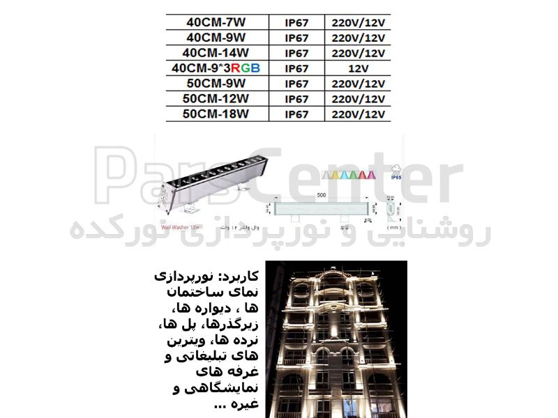 چراغ- پروژکتور-والواشر-دفنی -led-smd—cob نورکده هخامنش