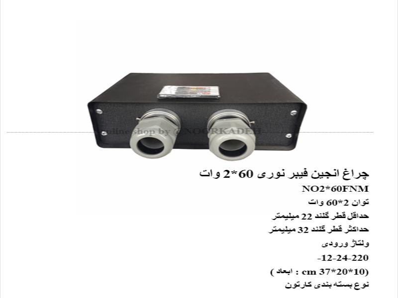 چراغ انجین فیبر نوری 60*2 وات NO2*60FNM