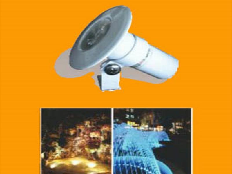پروژکتور پایه دار ضد آب ۳ وات مولتی کالر rgb